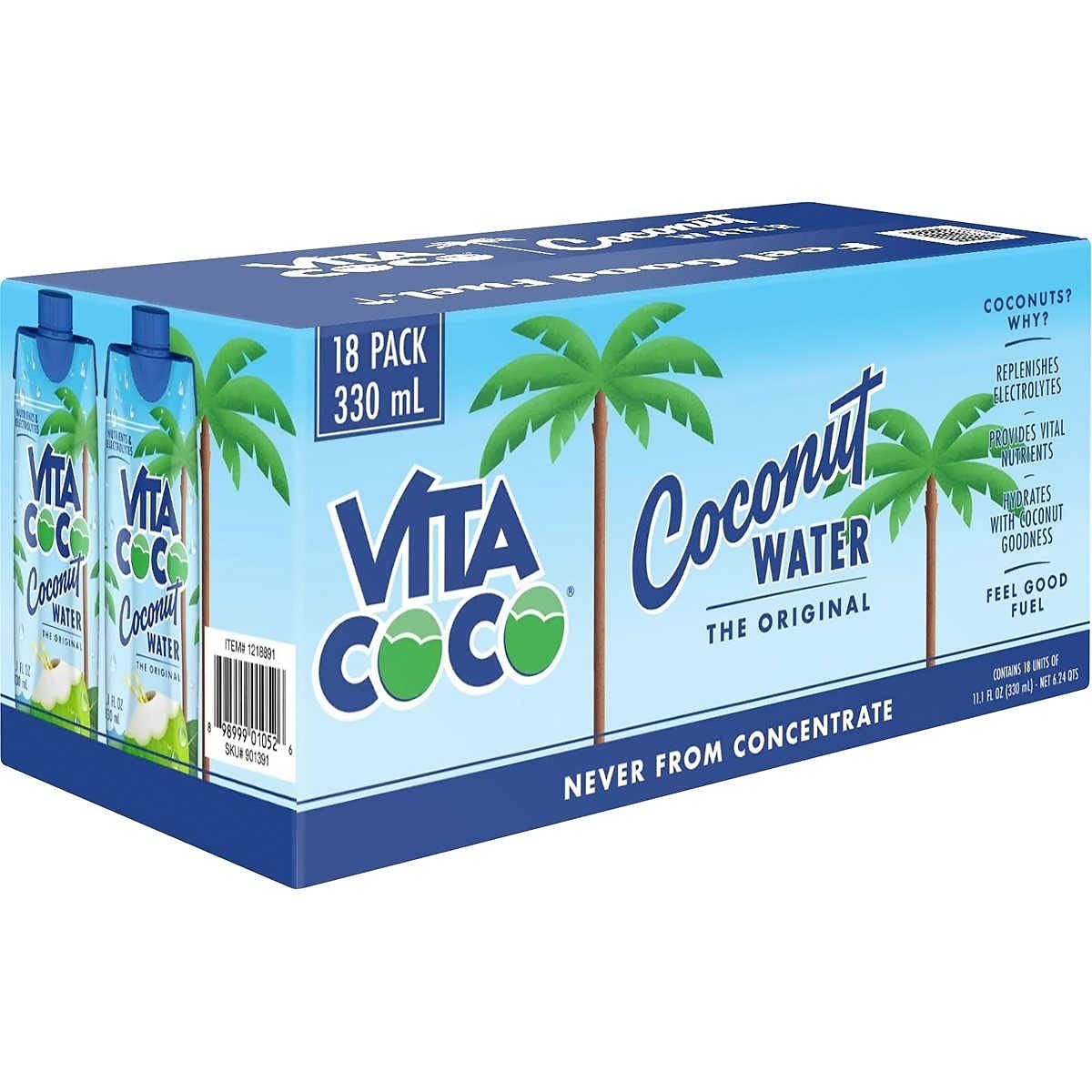 Vita Coco Coconut Water 11.1 fl. oz., 18 pk.-UPStoxs