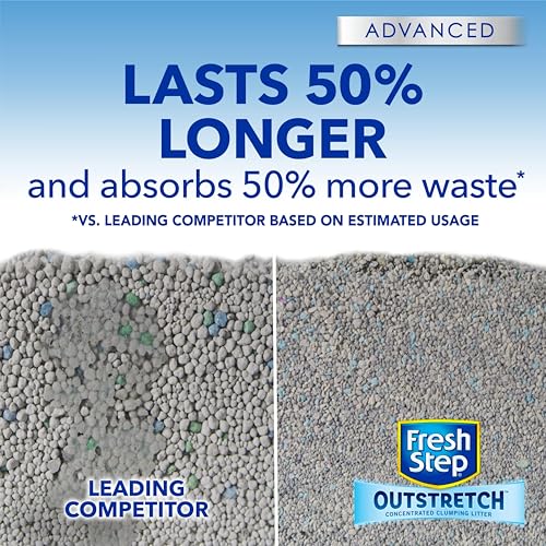 Fresh Step Outstretch, Clumping Cat Litter, Advanced, Extra Large, 32 Pounds total (2 Pack of 16lb Boxes)-UPStoxs