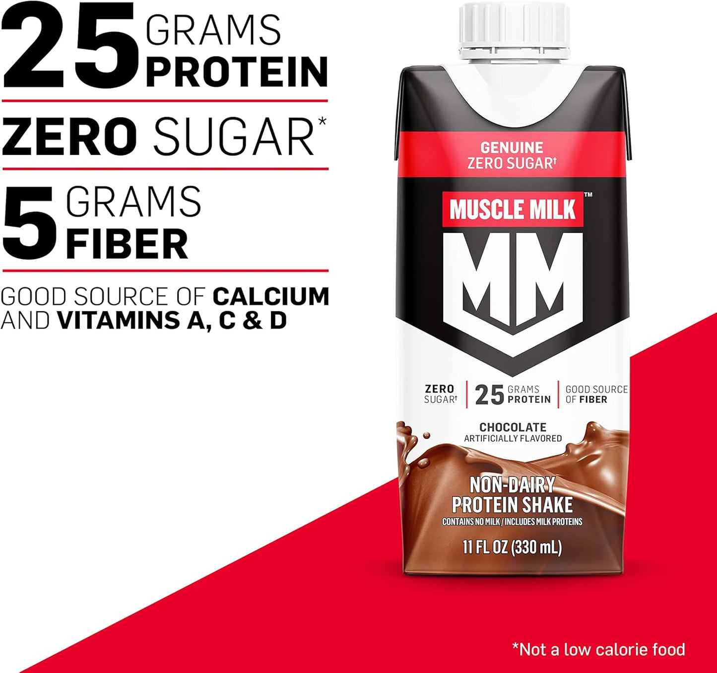 Muscle Milk 25g Genuine Protein Shake, Chocolate, 11 fl. oz., 18 pk.