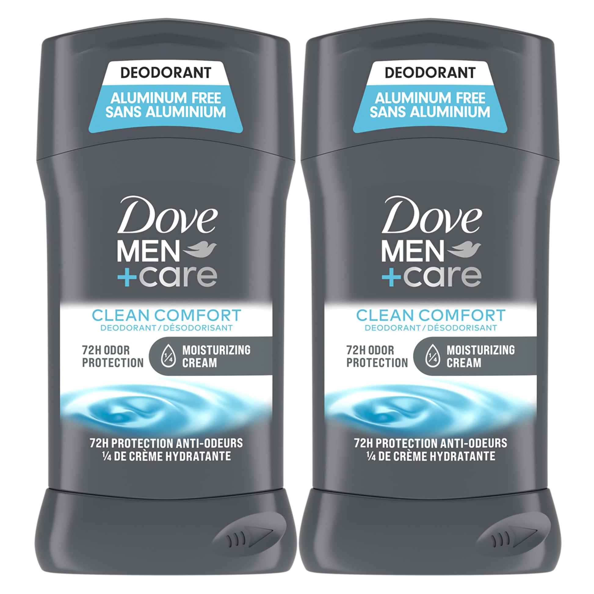 DOVE MEN + CARE Deodorant Stick Moisturizing Deodorant For 72-Hour Protection Clean Comfort Aluminum Free Deodorant For Men, 3 Ounce (Pack of 2)-UPStoxs