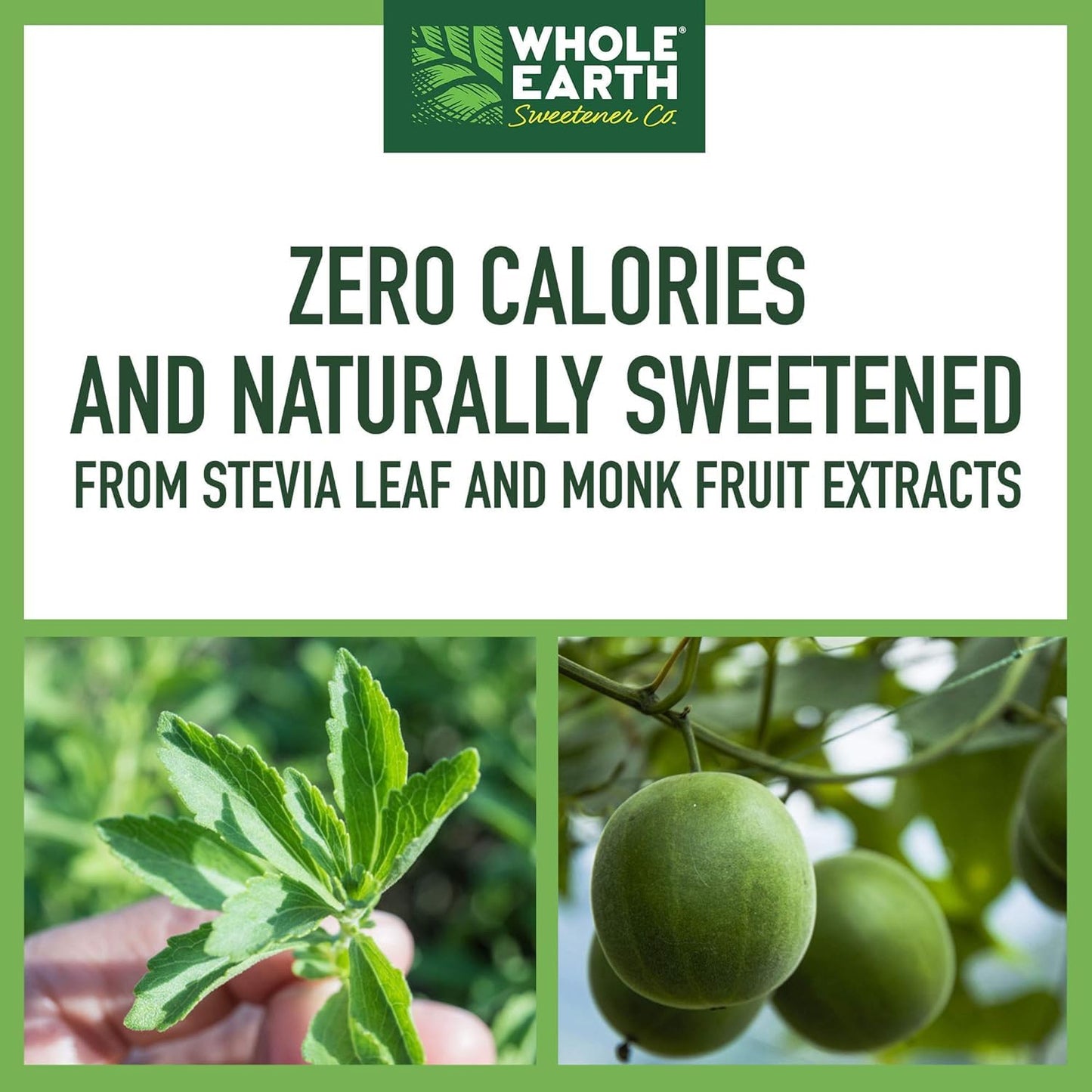 Whole Earth Sweetener Co. Stevia & Monk Fruit Sweetener, Erythritol Sweetener, Stevia Packets, Sugar Substitute, Natural Sweetener, 400 Count-UPStoxs