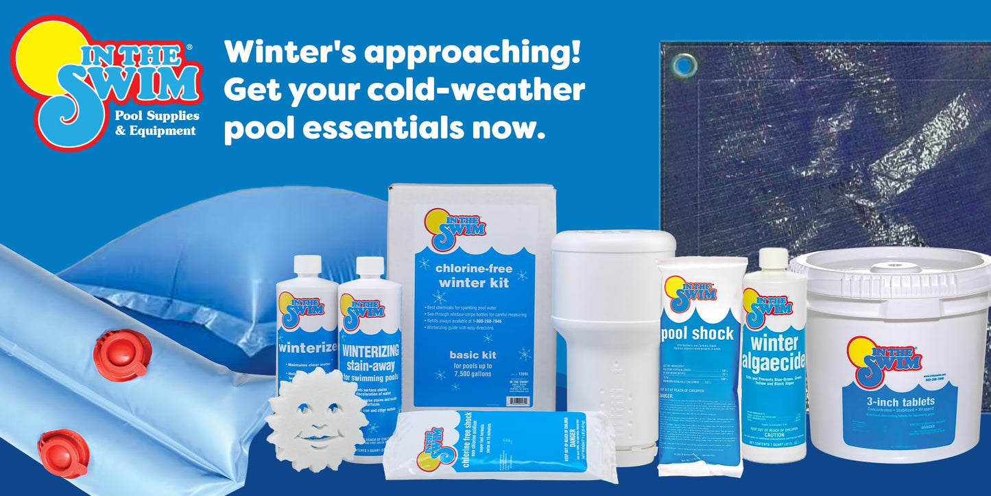 In The Swim Pool Closing Kit - Winterizing Chemicals for Above Ground and In-Ground Pools - Up to 15,000 Gallons-UPStoxs