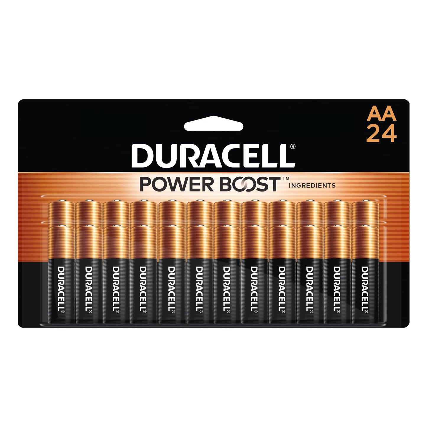 Duracell Coppertop AA Batteries with Power Boost Ingredients, 24 Count Pack Double A Battery with Long-lasting Power, Alkaline AA Battery for Household and Office Devices-UPStoxs