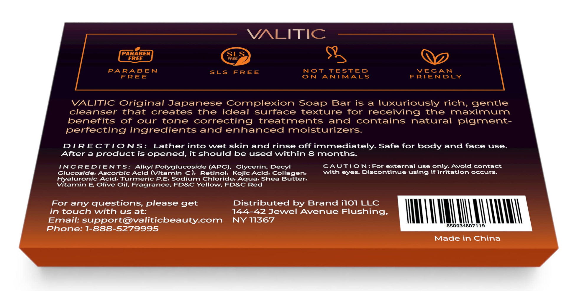 VALITIC Kojic Acid Dark Spot Remover Soap Bars with Vitamin C, Retinol, Collagen, Turmeric - Original Japanese Complex Infused Hyaluronic Acid, E, Shea Butter, Castile Olive Oil (4 Pack)-UPStoxs