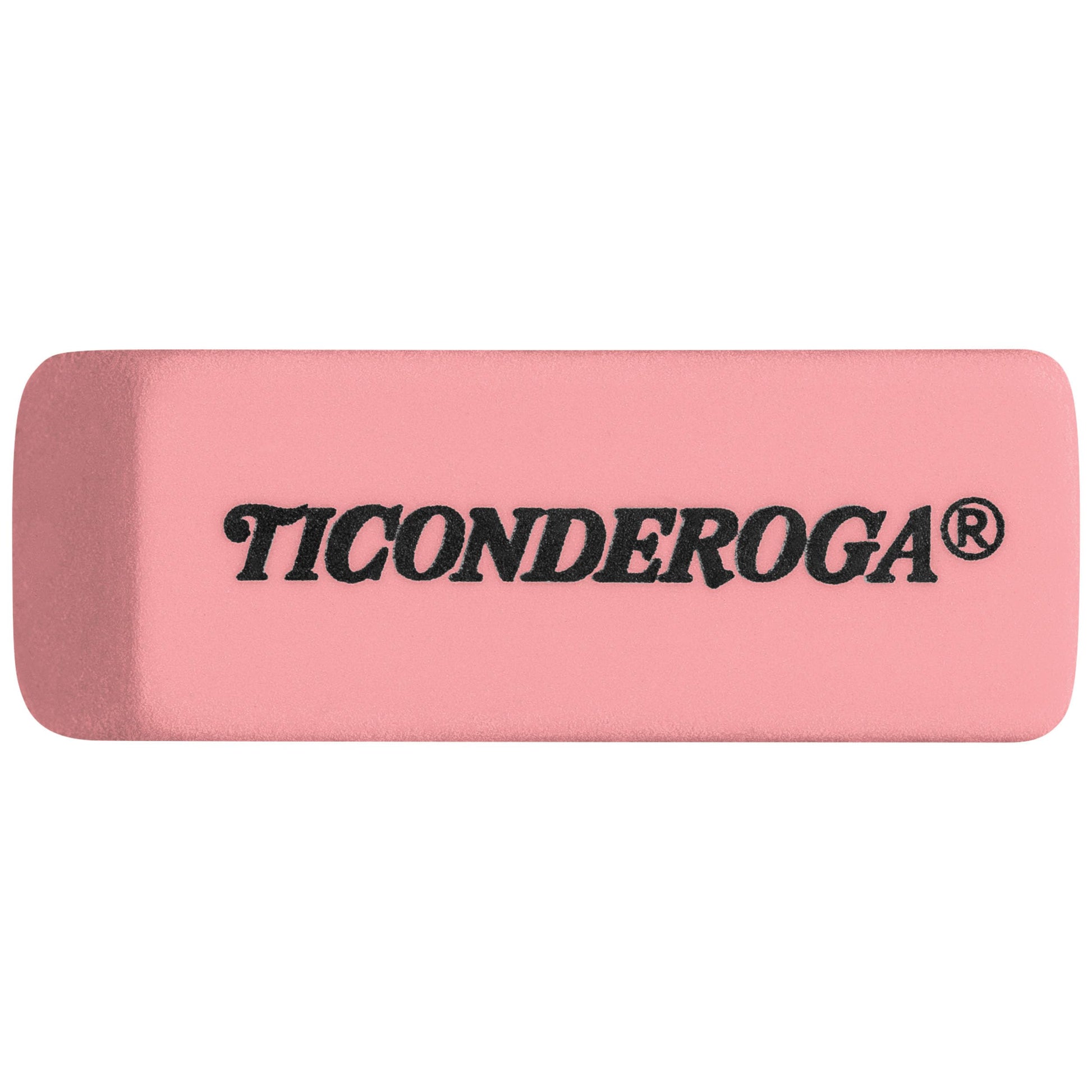 Ticonderoga Wedge Erasers, Pink, 3 Count-UPStoxs