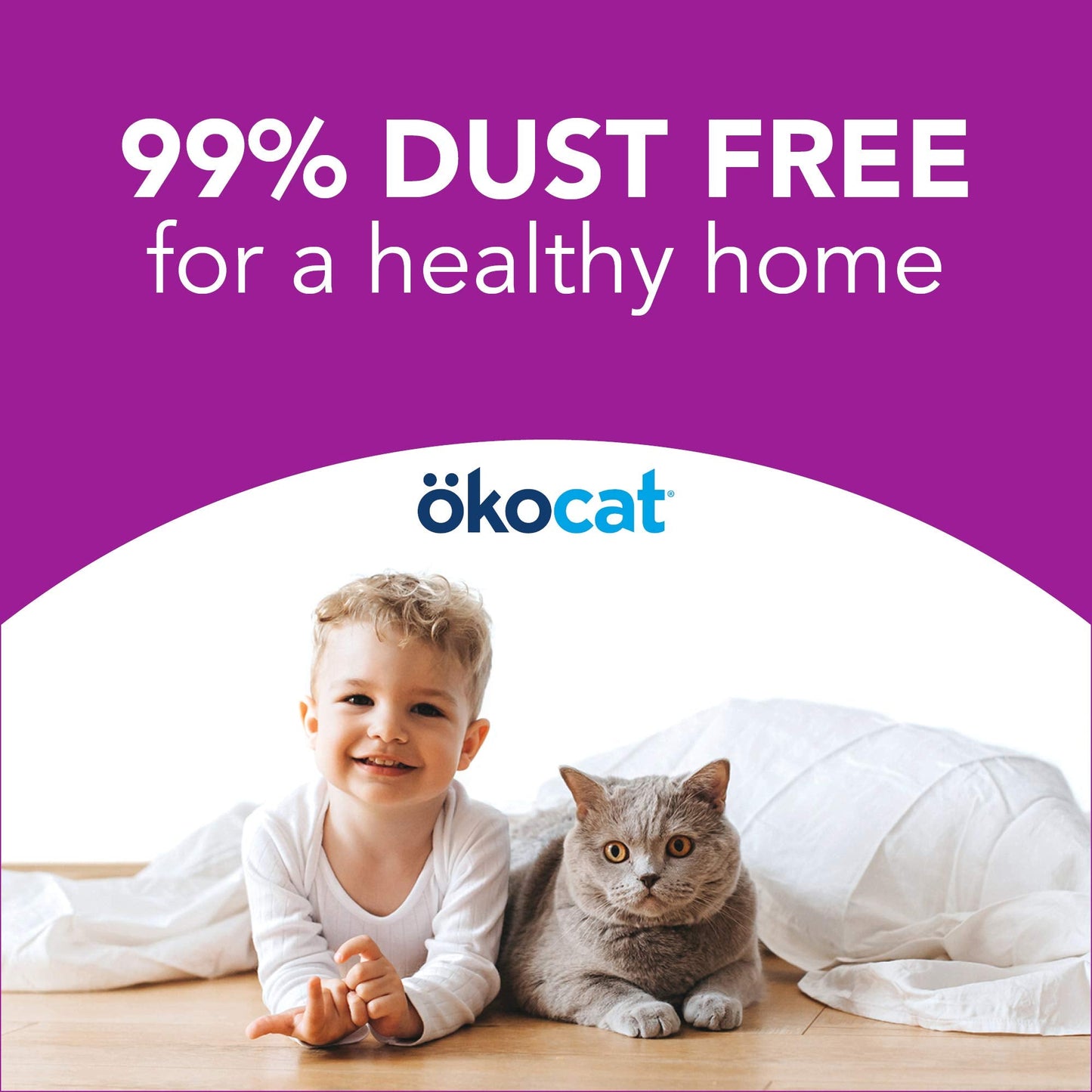 ökocat Less Mess Natural Wood Clumping Cat Litter Mini-Pellets, Great for Long-Hair Breeds, 18.6 lbs, Large-UPStoxs