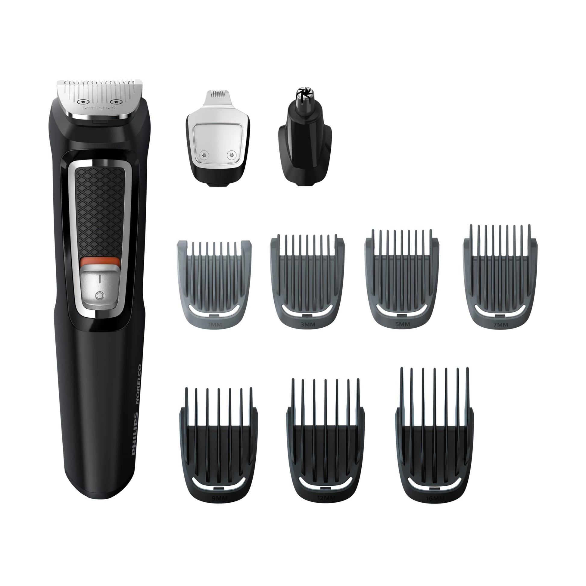 Norelco Philips Multi Groomer All-in-One Trimmer Series 3000-13 Piece Mens Grooming Kit for Beard, Face, Nose, Ear Hair Trimmer and Hair Clipper - NO Blade Oil Needed, MG3740/40-UPStoxs