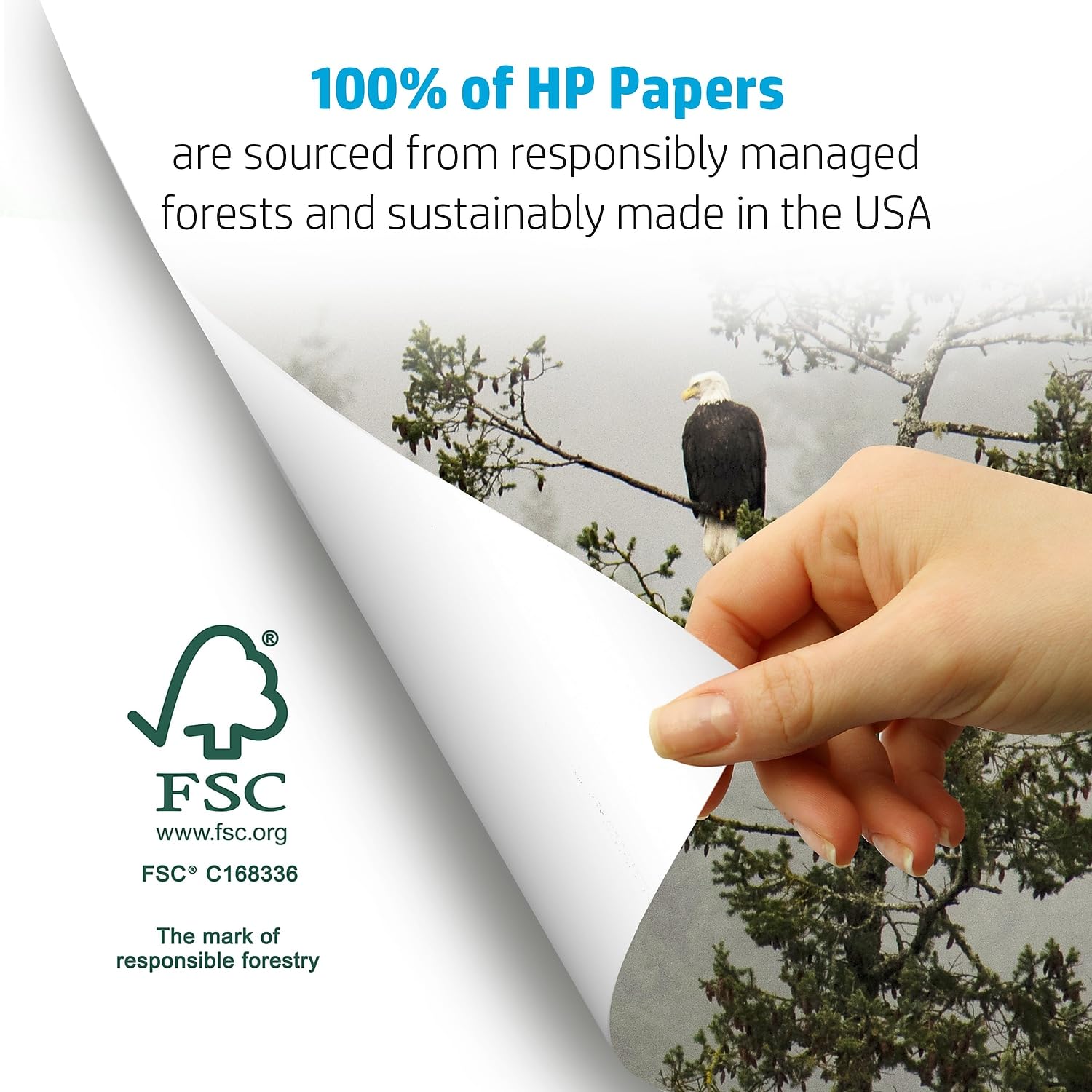 HP Papers | 8.5 x 11 Paper | All In One 22 lb | 1 Mega Ream - 750 Sheets | 96 Bright | Made in USA - FSC Certified | 207750R-UPStoxs