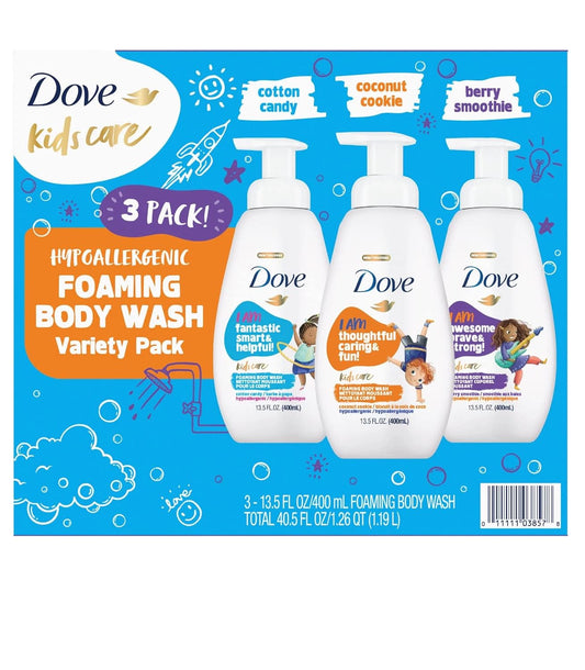 Dove Kids Care Foaming Body Wash, Variety Pack, 13.5 fl. oz., 3 pk.