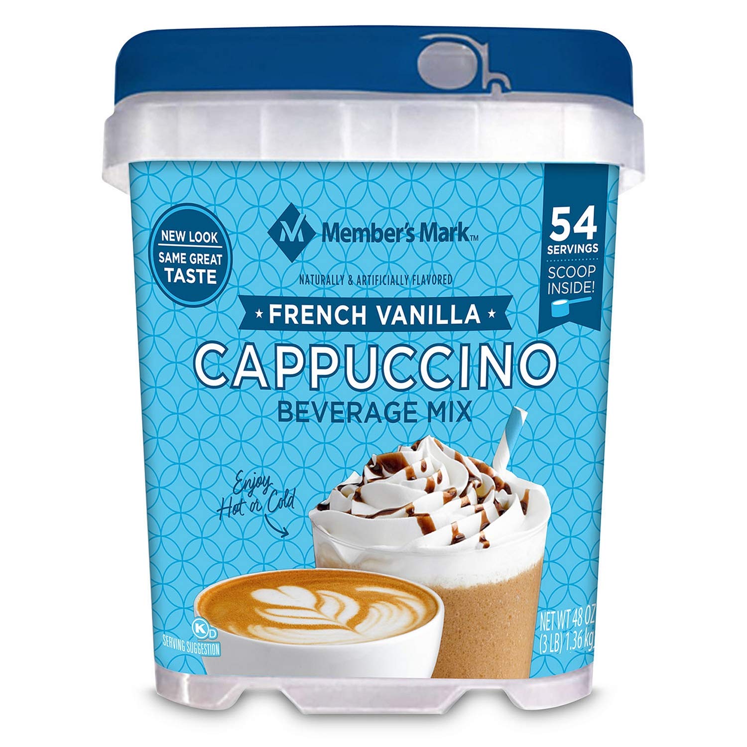 Member's Mark French Vanilla Cappuccino Beverage Mix, 48 oz.-UPStoxs