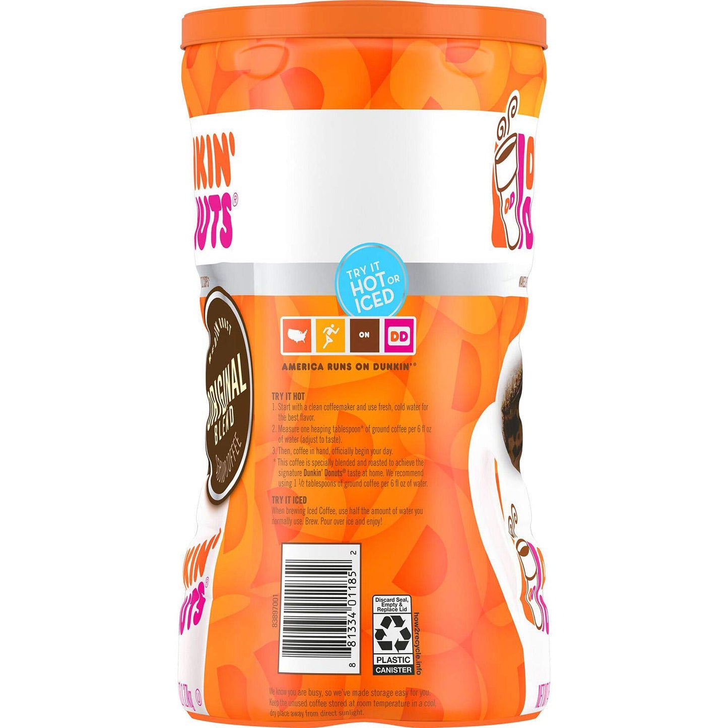 Dunkin' Donuts Original Blend Ground Coffee, Medium Roast, 45 oz.-UPStoxs