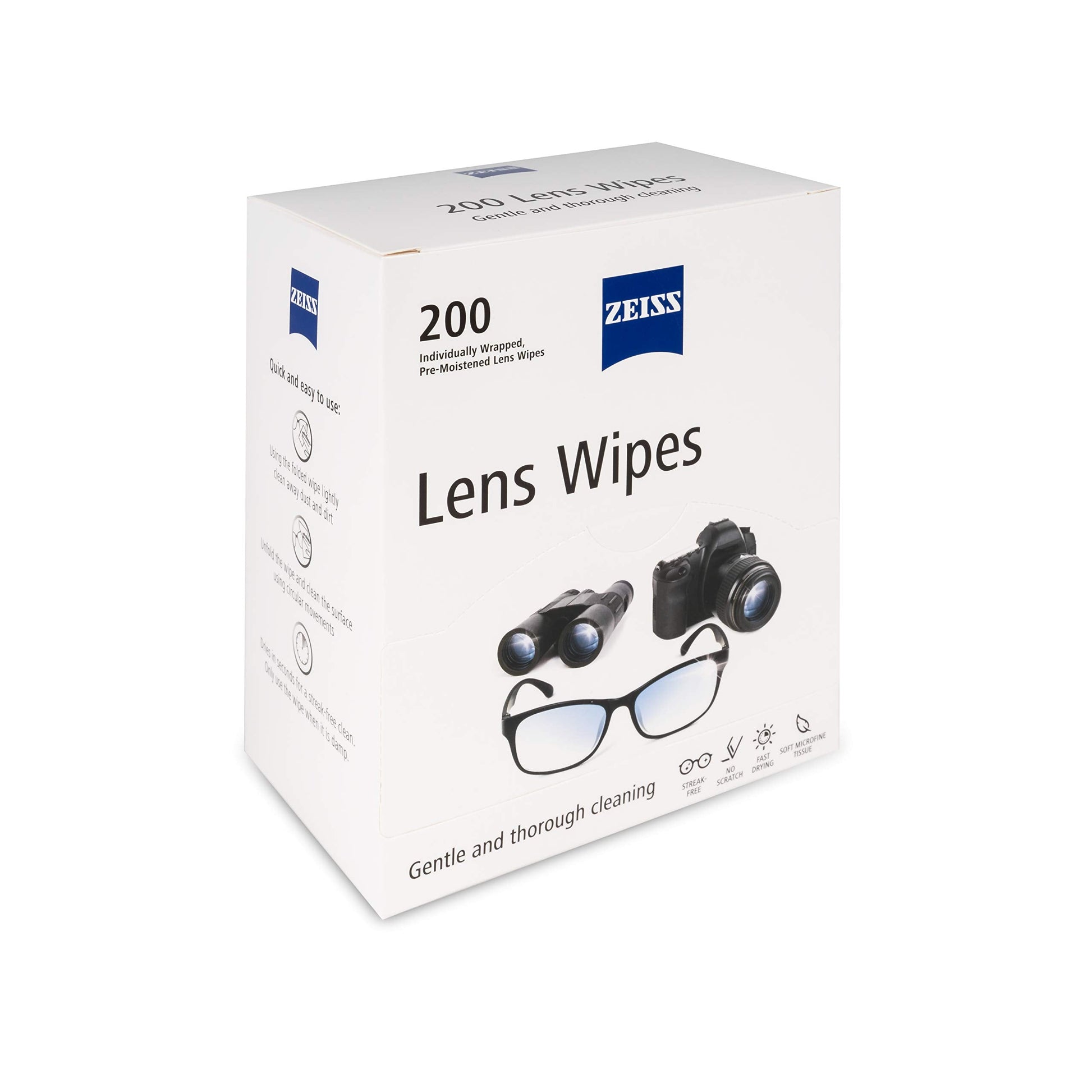 ZEISS Pre-Moistened Lens Cleaning Wipes, 200 Count-UPStoxs