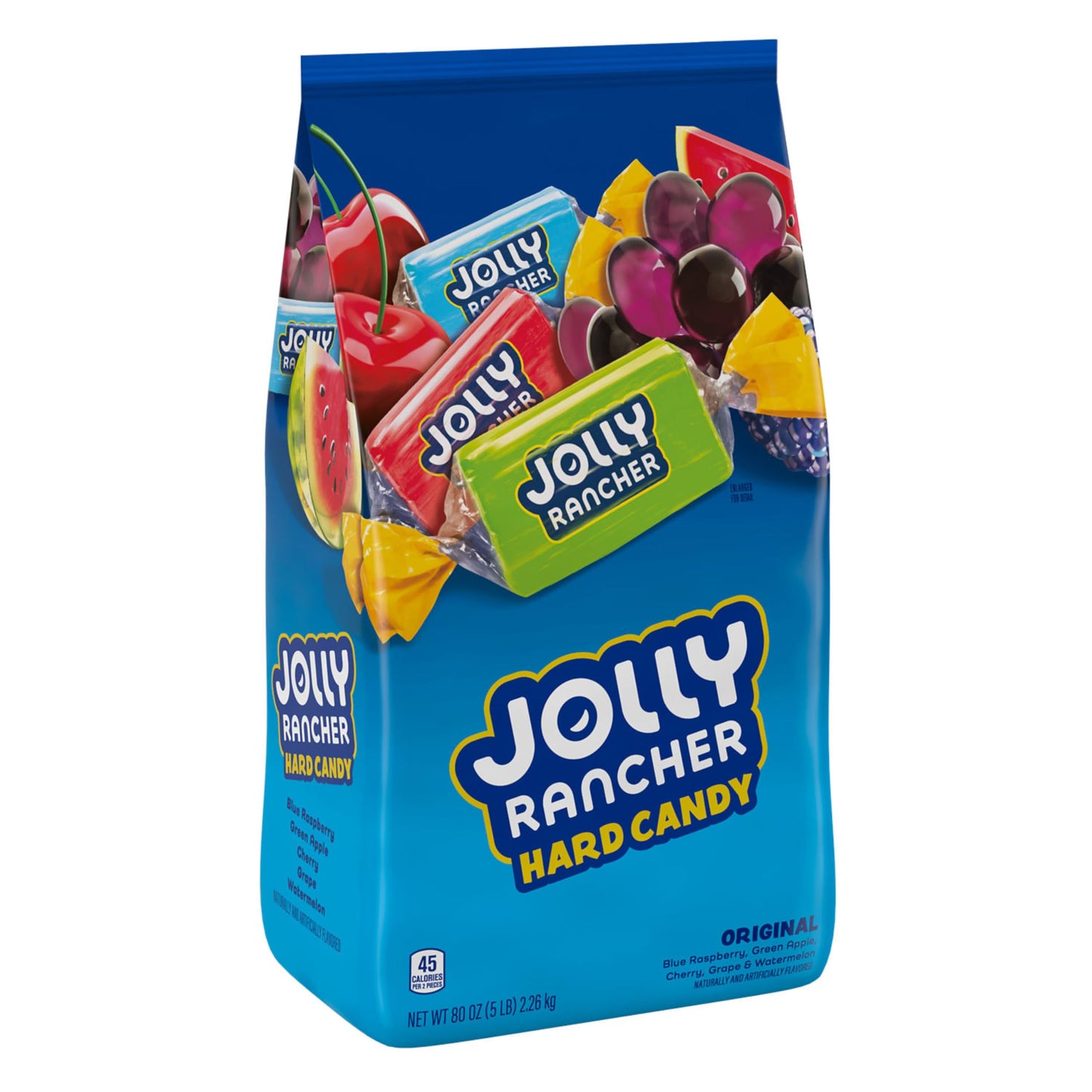 JOLLY RANCHER Assorted Fruit Flavored Hard Candy Bulk Bag, 5 lb-UPStoxs