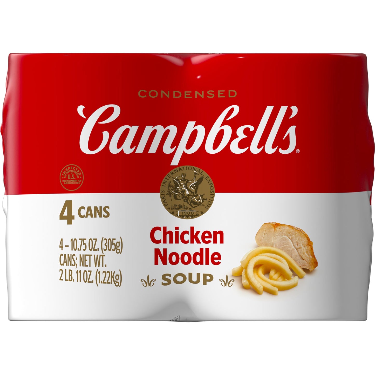 Campbell's Condensed Chicken Noodle Soup, 10.75 Ounce Can (Pack of 4)-UPStoxs