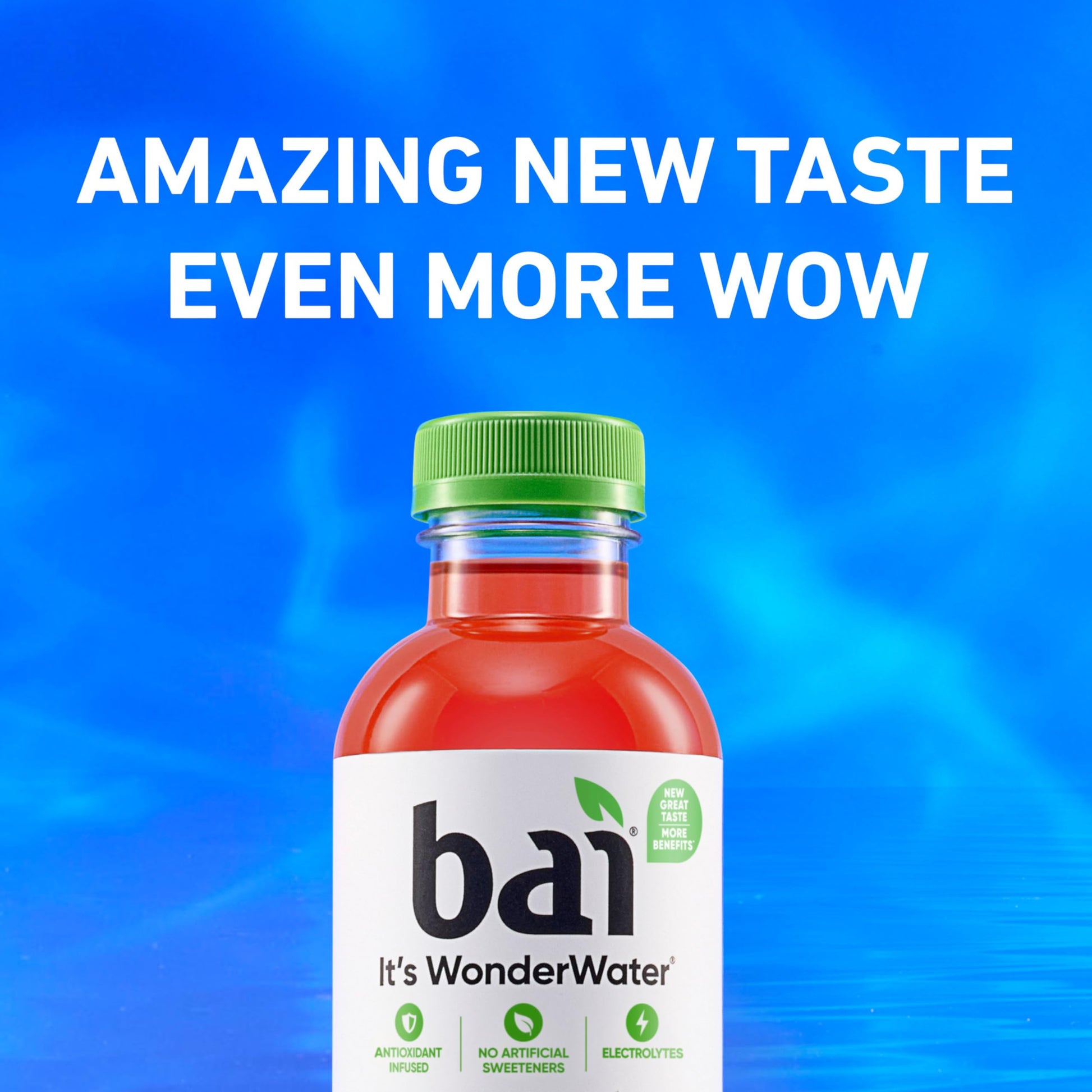 Bai Antioxidant Infused Water Beverage, Zambia Bing Cherry, with Vitamin C and No Artificial Sweeteners, 18 Fluid Ounce Bottle, 12 Pack-UPStoxs