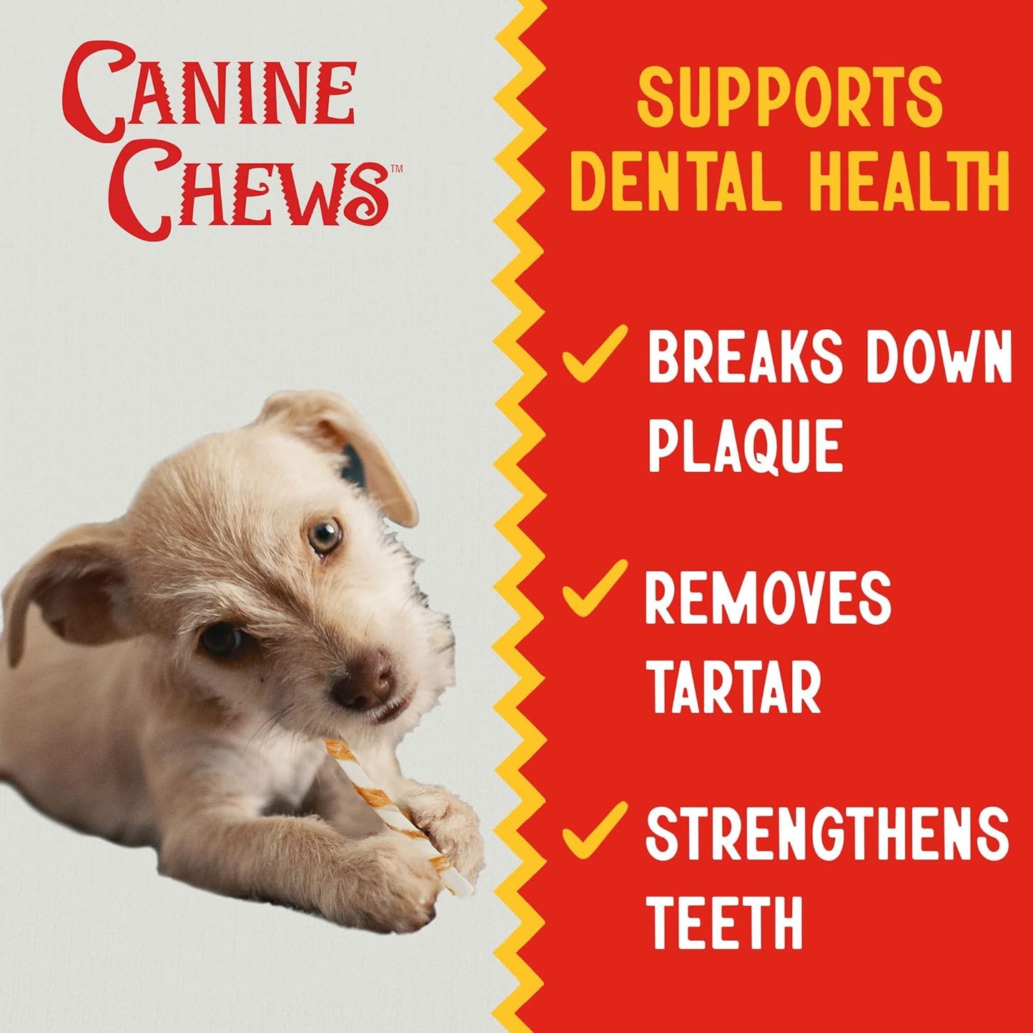 Canine Chews Chicken-Wrapped Rawhide Chews for Dogs 125 ct.