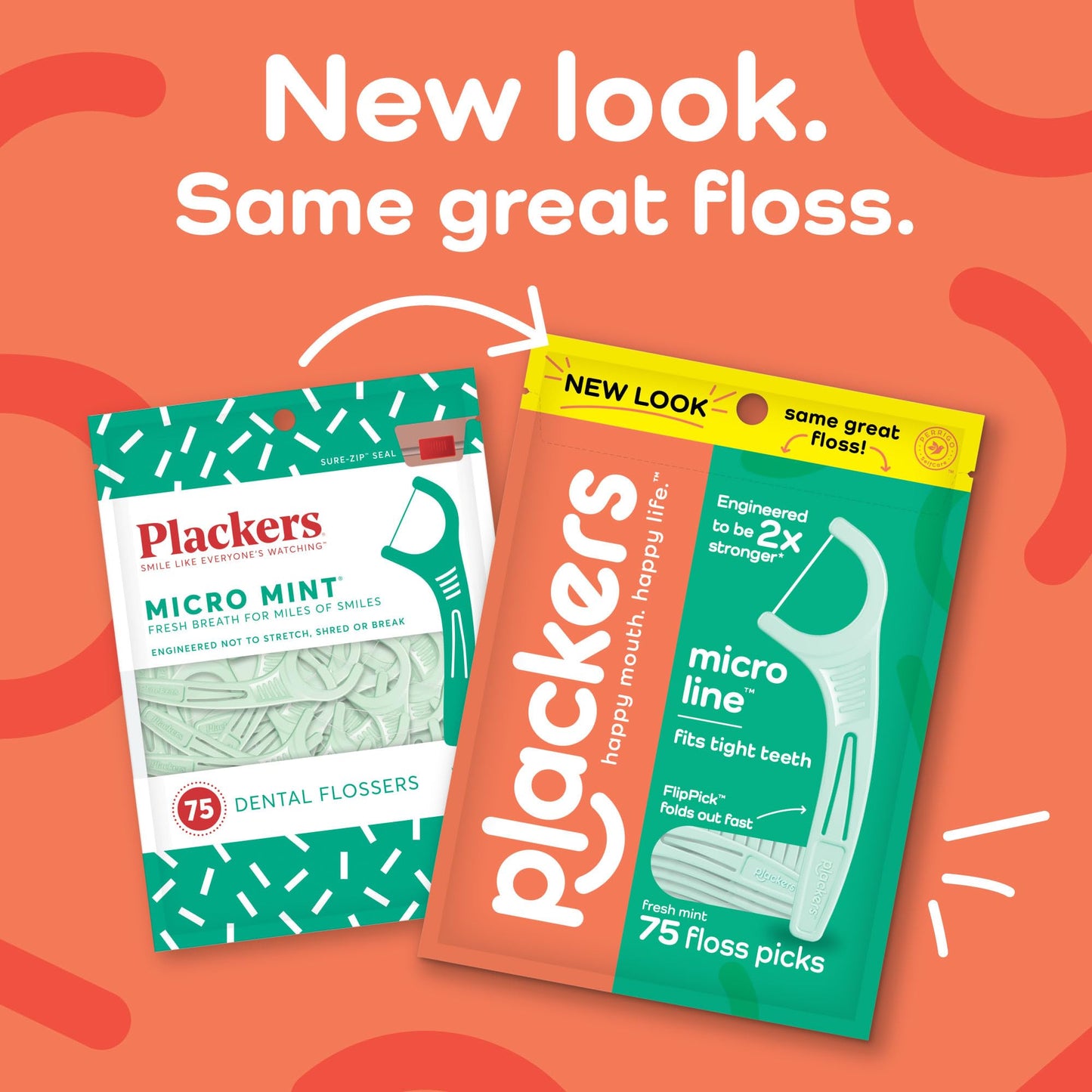 Plackers Micro Line Dental Floss Picks, Fold-Out FlipPick, Tuffloss, Easy Storage with Sure-Zip Seal, Fresh Mint Flavor, 300 Count-UPStoxs