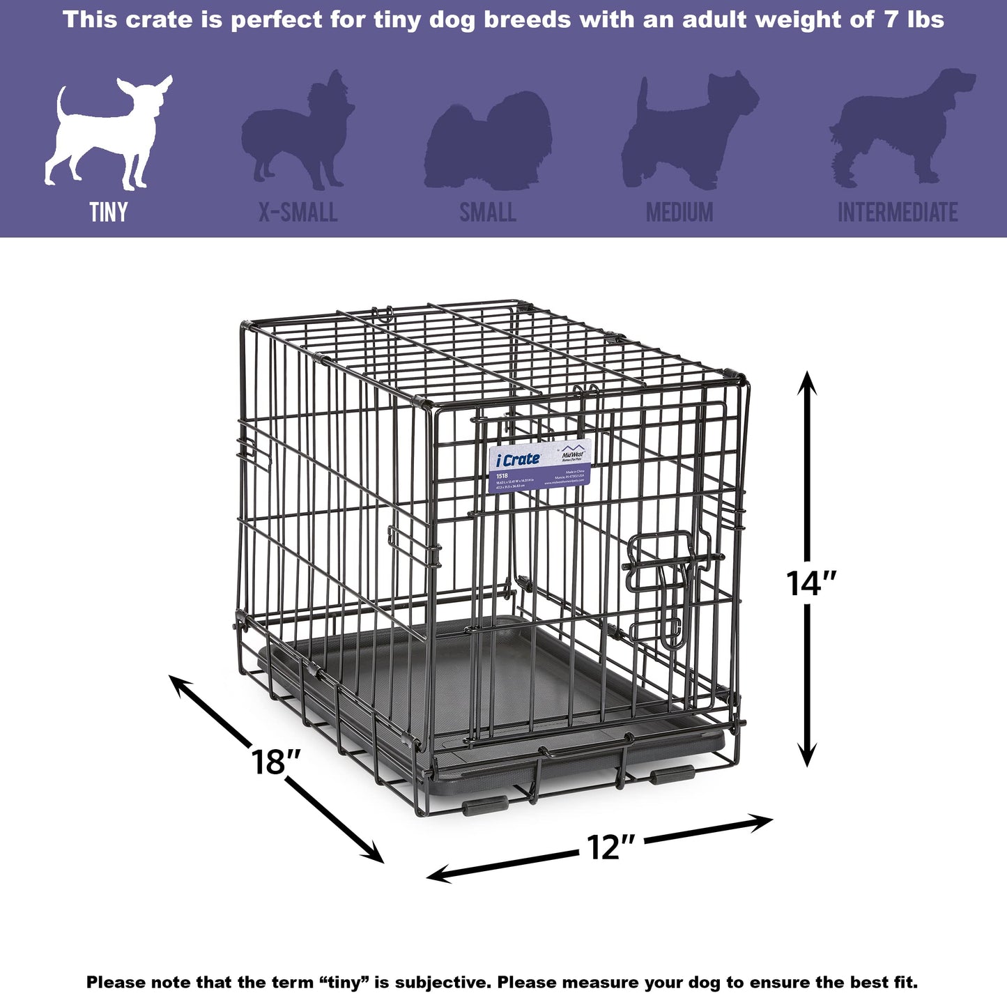 MidWest Homes for Pets Newly Enhanced Single Door iCrate Dog Crate, Includes Leak-Proof Pan, Floor Protecting Feet , Divider Panel & New Patented Features-UPStoxs