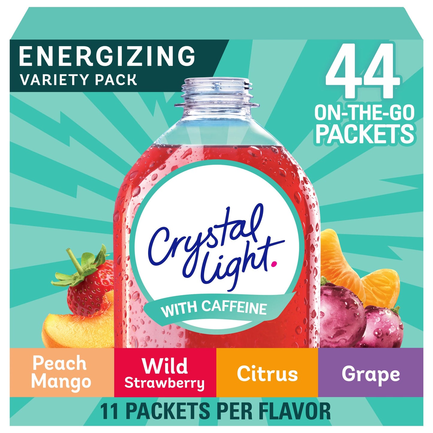 Crystal Light Energizing Variety Pack, 44 ct On-the-Go Packets-UPStoxs