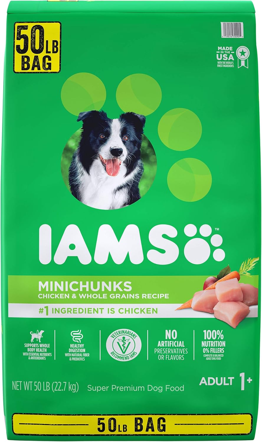 Iams Adult ProActive Health Minichunks Chicken Dry Dog Food 50 lbs.