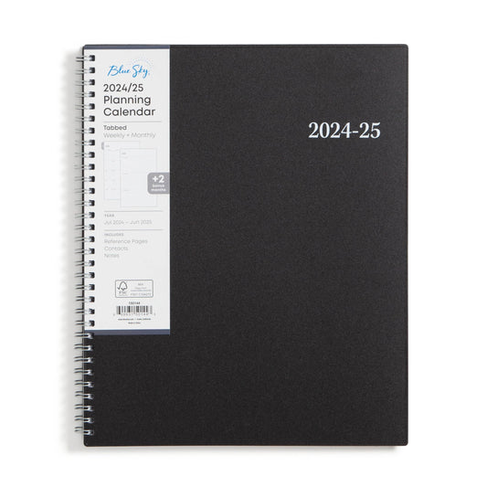 Blue Sky 2024-2025 Academic Year Weekly and Monthly Planner, 8.5" x 11", Flexible Cover, Wirebound, Enterprise (150144)-UPStoxs