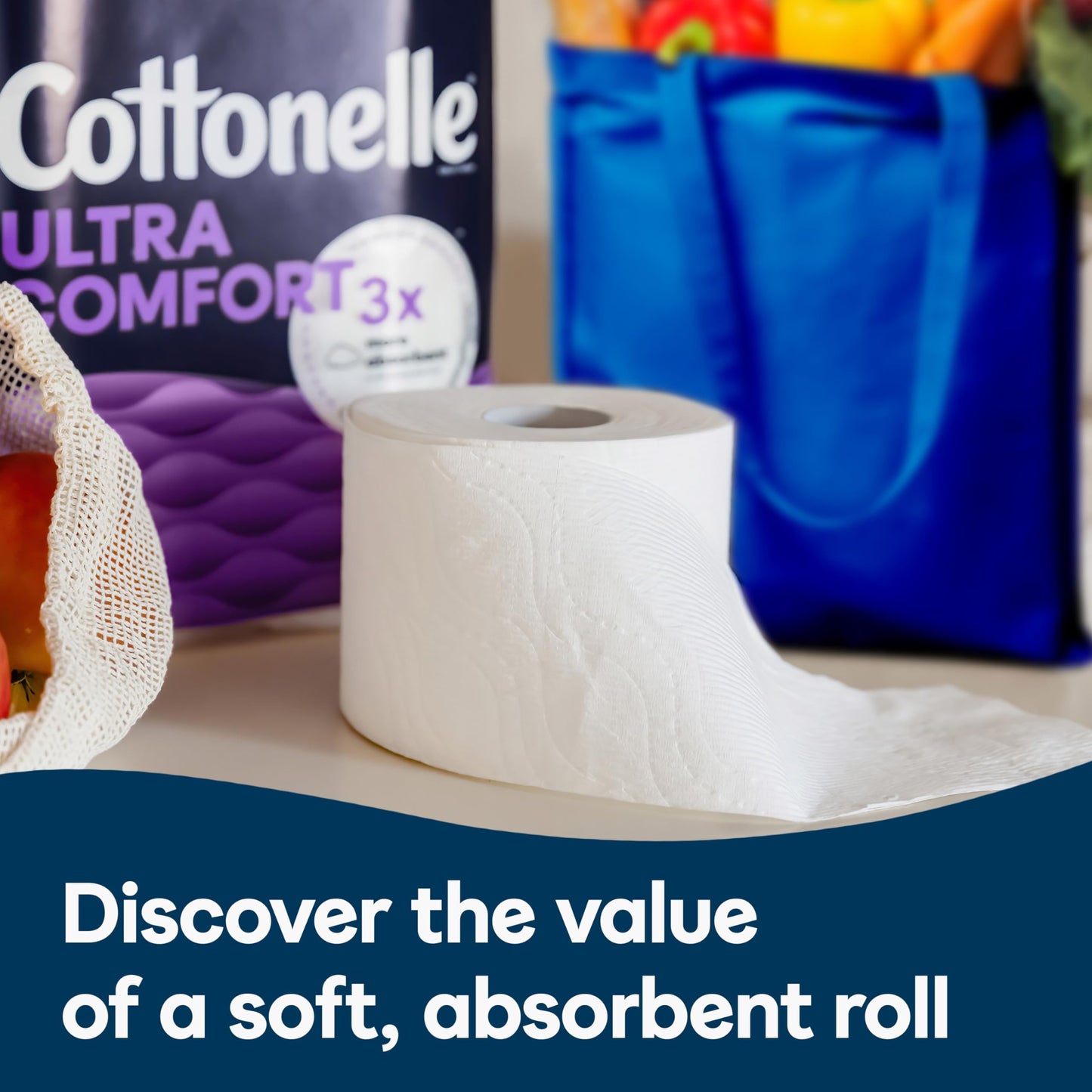 Cottonelle Ultra Comfort Toilet Paper with Cushiony CleaningRipples Texture, 32 Family Mega Rolls (32 Family Mega Rolls = 144 Regular Rolls) (8 Packs of 4), 296 Sheets per Roll, Packaging May Vary-UPStoxs