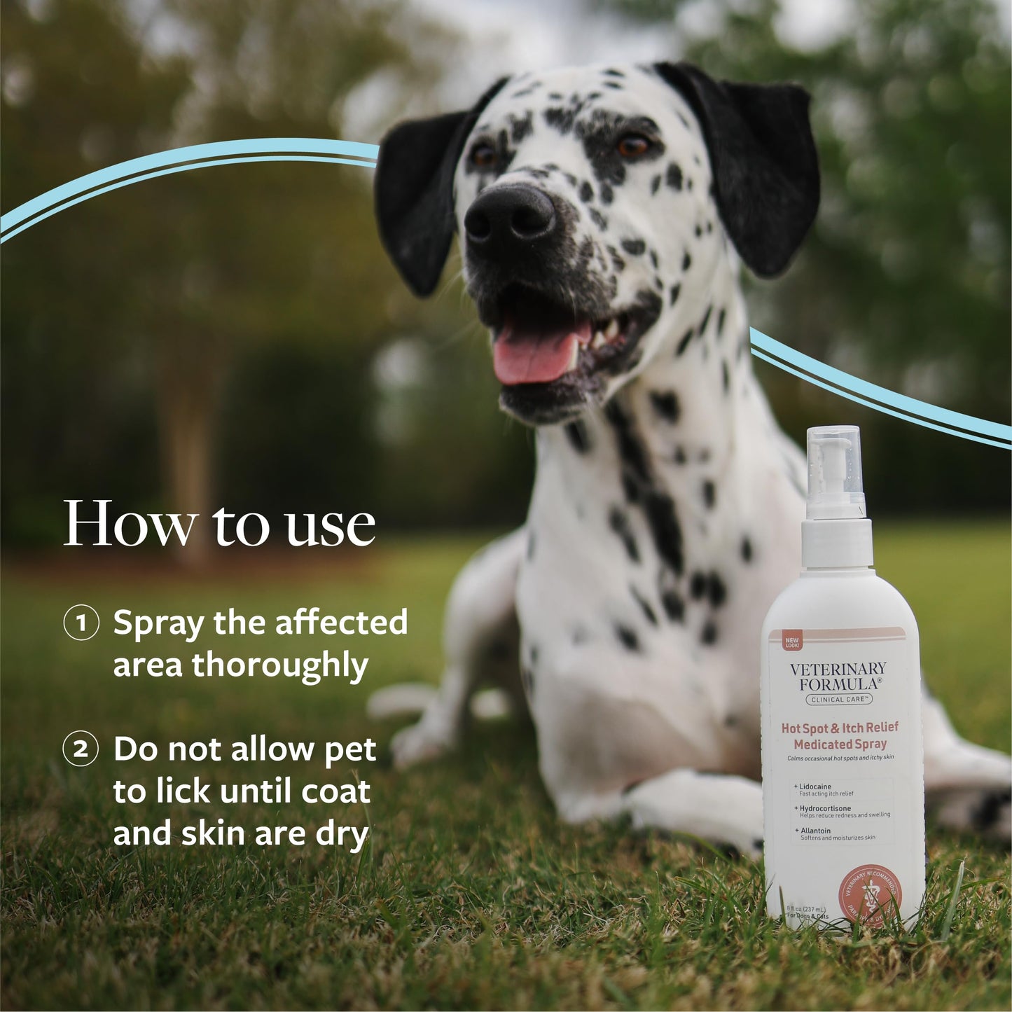 Veterinary Formula Clinical Care Hot Spot & Itch Relief Medicated Spray, 8oz – Easy to Use Spray for Dogs & Cats – Helps Alleviate Sensitive Skin, Scratching, and Licking of Coat-UPStoxs