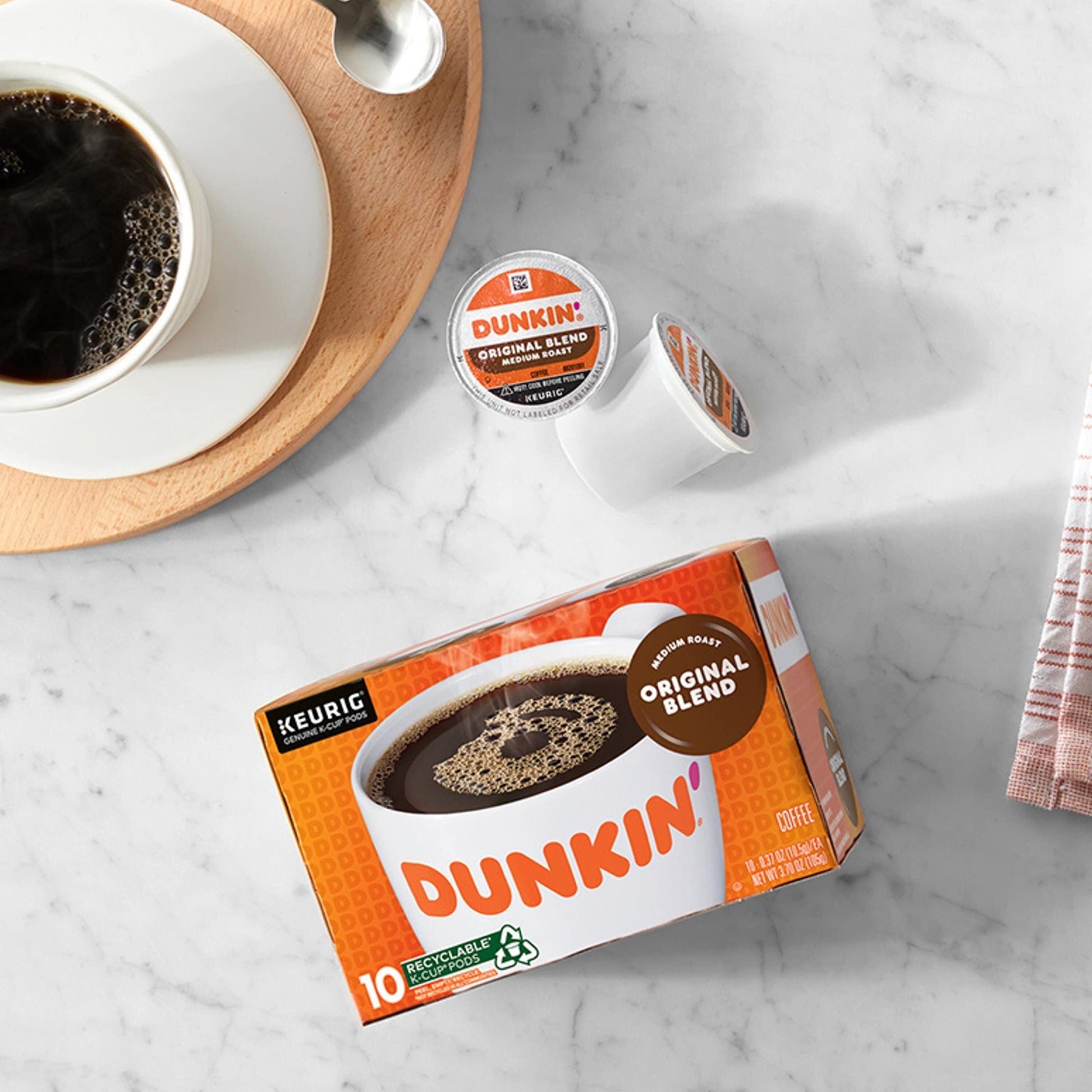 Dunkin' Original Blend Medium Roast Coffee, 60 Keurig K-Cup Pods-UPStoxs