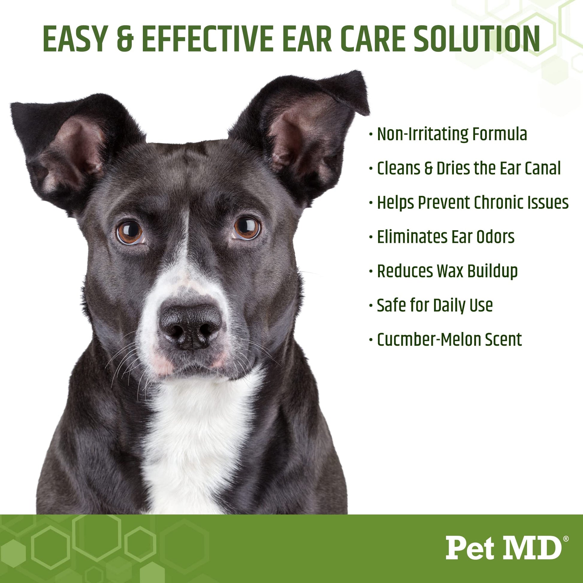 Pet MD - Dog Ear Cleaner Wipes - Otic Cleanser for Dogs to Stop Ear Itching, and Infections with Aloe and Eucalyptus - 100 Count-UPStoxs