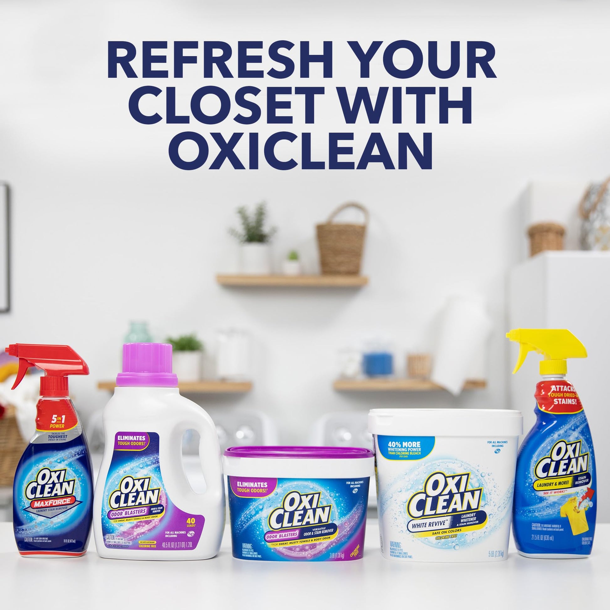 OxiClean Odor Blasters Versatile Odor and Stain Remover Powder, 5 lb-UPStoxs