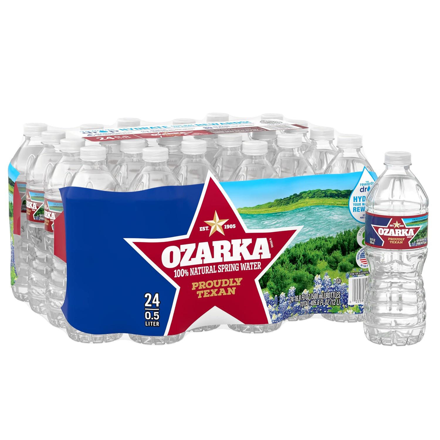 Ozarka 100% Natural Spring Water 16.9 fl. oz., 40 pk.-UPStoxs