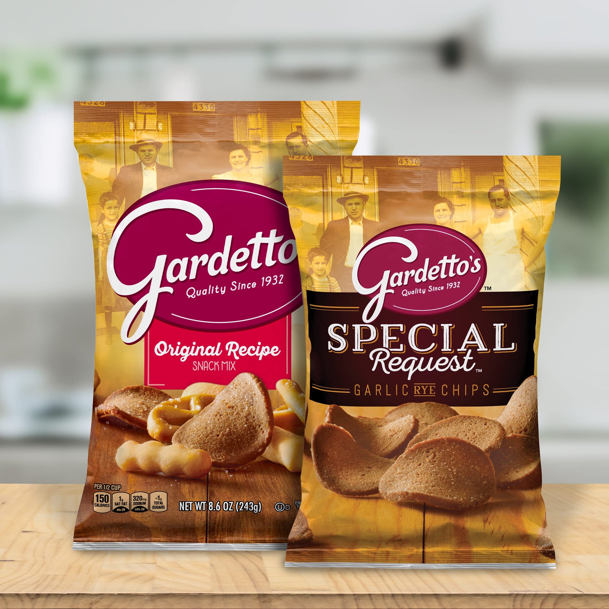 Gardetto's Snack Mix, Original Recipe, Multipack Snack Bags, 1.75 oz, Kids Snacks, Back to School Snacks, 10 ct-UPStoxs