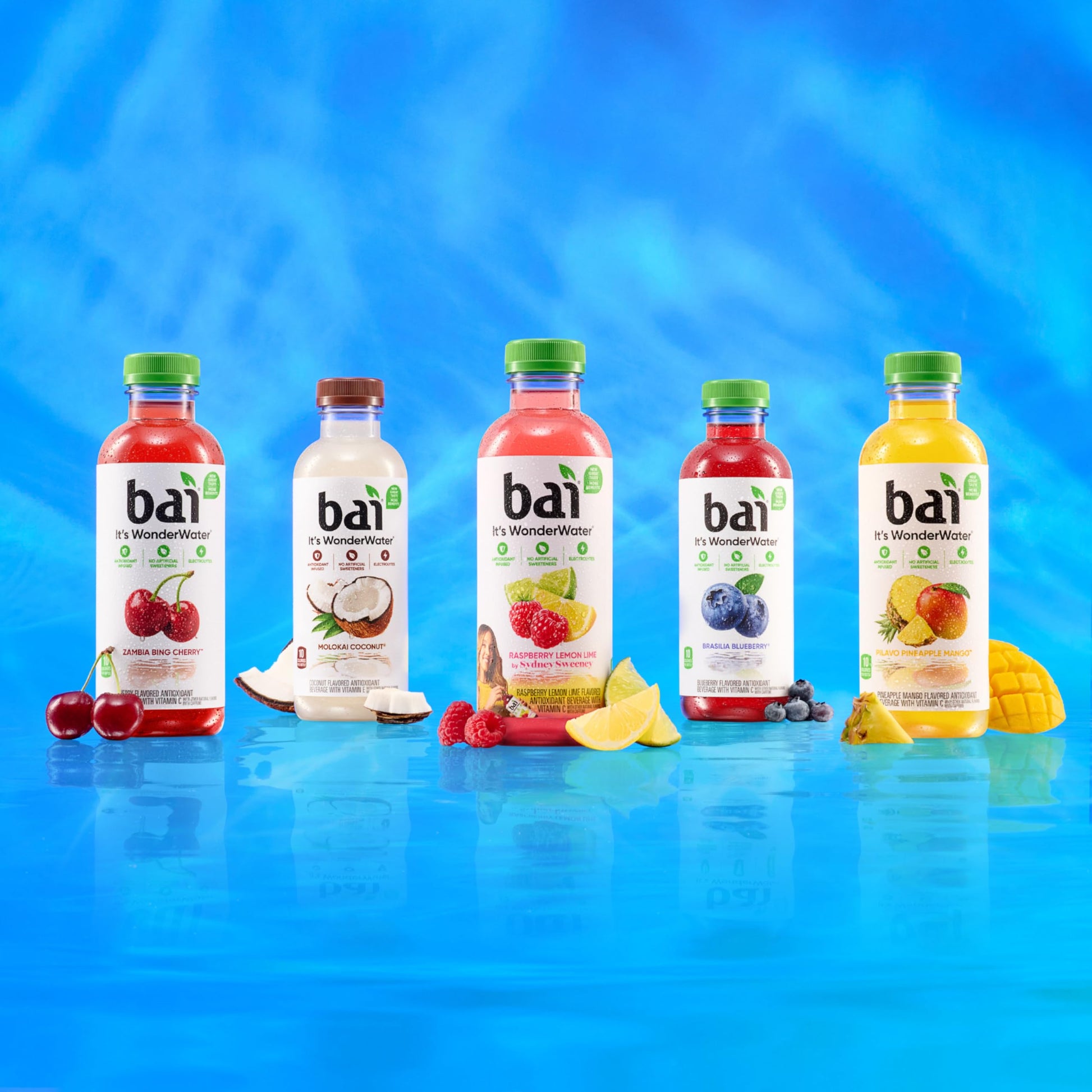 Bai Antioxidant Infused Water Beverage, Zambia Bing Cherry, with Vitamin C and No Artificial Sweeteners, 18 Fluid Ounce Bottle, 12 Pack-UPStoxs