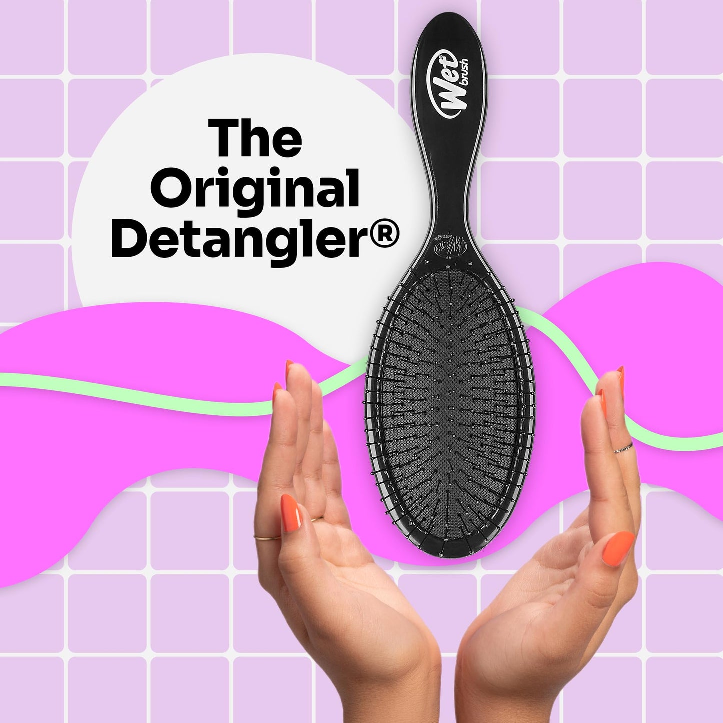 Wet Brush Original Detangler Hair Brush, Amazon Exclusive Aqua- Ultra-Soft IntelliFlex Bristles-Detangling Hairbrush Glides Through Tangles For All Hair Types (Wet Dry & Damaged Hair) - Women & Men-UPStoxs