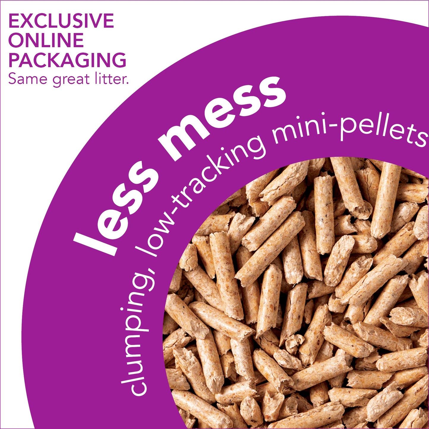 ökocat Less Mess Natural Wood Clumping Cat Litter Mini-Pellets, Great for Long-Hair Breeds, 18.6 lbs, Large-UPStoxs