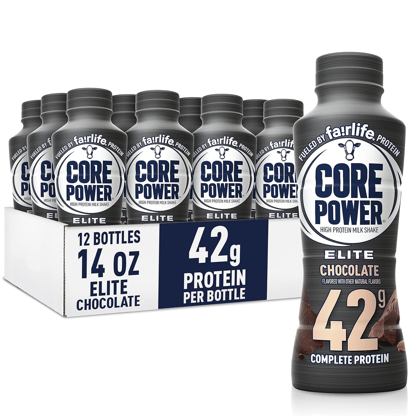 Fairlife Core Power Elite 42g Protein Shake, Chocolate, 14 fl. oz., 10 pk.