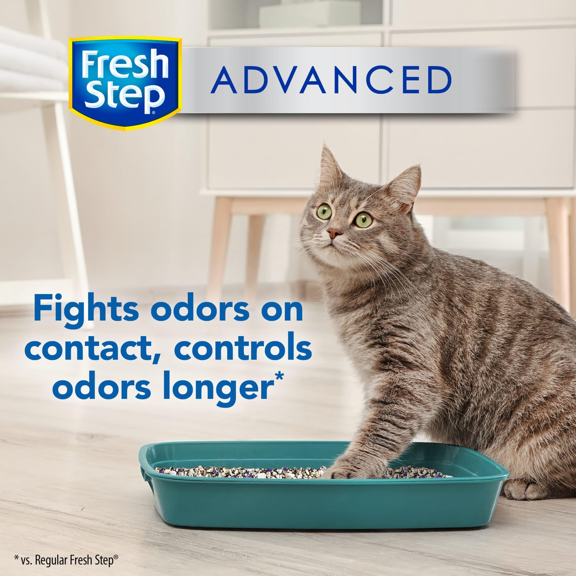 Fresh Step Clumping Cat Litter, Advanced, Clean Paws Multi-Cat, Extra Large, 37 Pounds total (2 Pack of 18.5lb Boxes)-UPStoxs