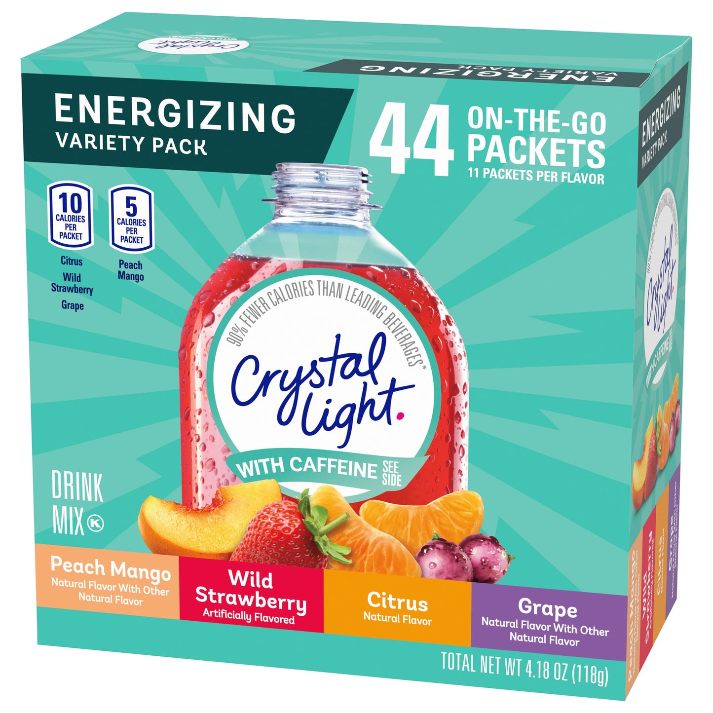 Crystal Light Energizing Variety Pack, 44 ct On-the-Go Packets-UPStoxs