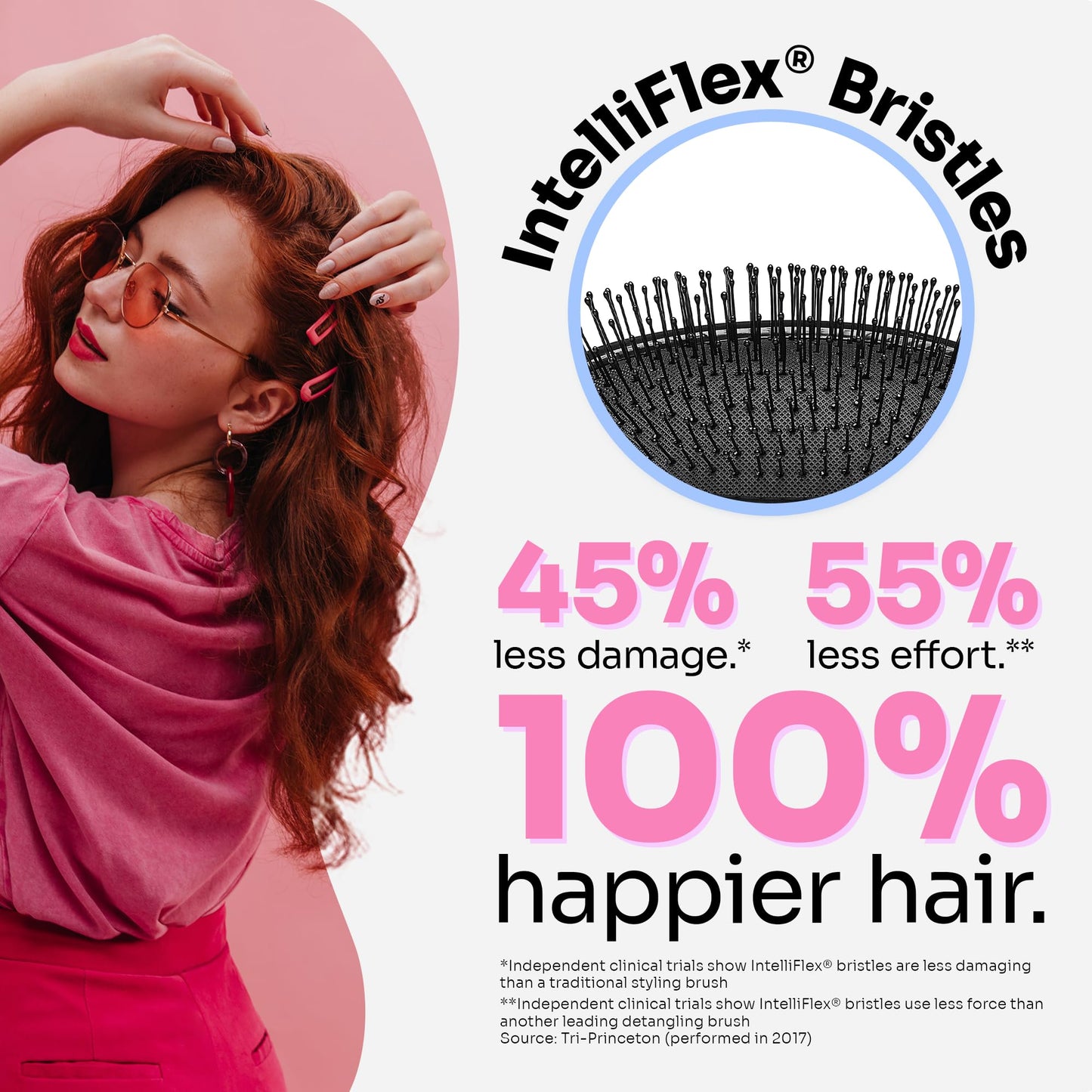 Wet Brush Original Detangler Hair Brush, Amazon Exclusive Aqua- Ultra-Soft IntelliFlex Bristles-Detangling Hairbrush Glides Through Tangles For All Hair Types (Wet Dry & Damaged Hair) - Women & Men-UPStoxs