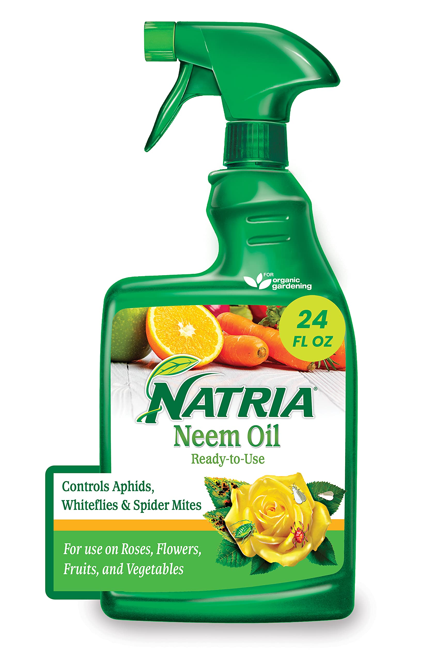 Natria 706250A Neem Oil Spray for Plants Pest Organic Disease Control, for Insects, 24-Ounce, Ready-to-Use-UPStoxs