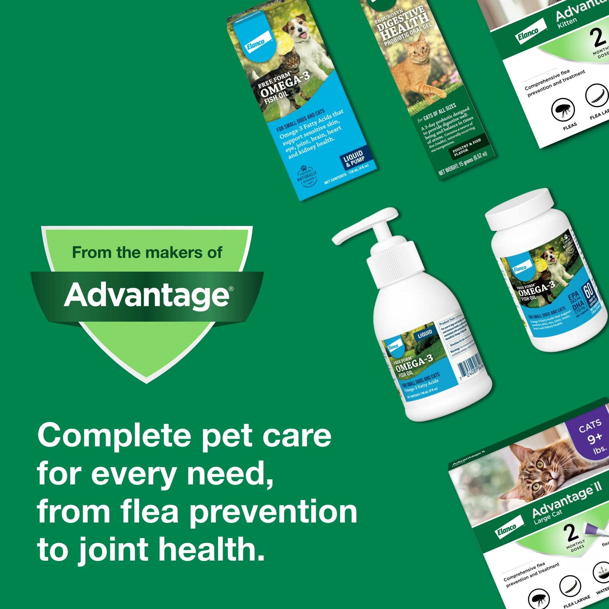 Advantage II Large Cat Vet-Recommended Flea Treatment & Prevention | Cats Over 9 lbs. | 6-Month Supply-UPStoxs