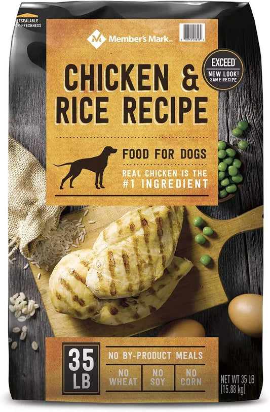 Member's Mark Chicken + Brown Rice Recipe Dry Dog Food, 35 lbs.