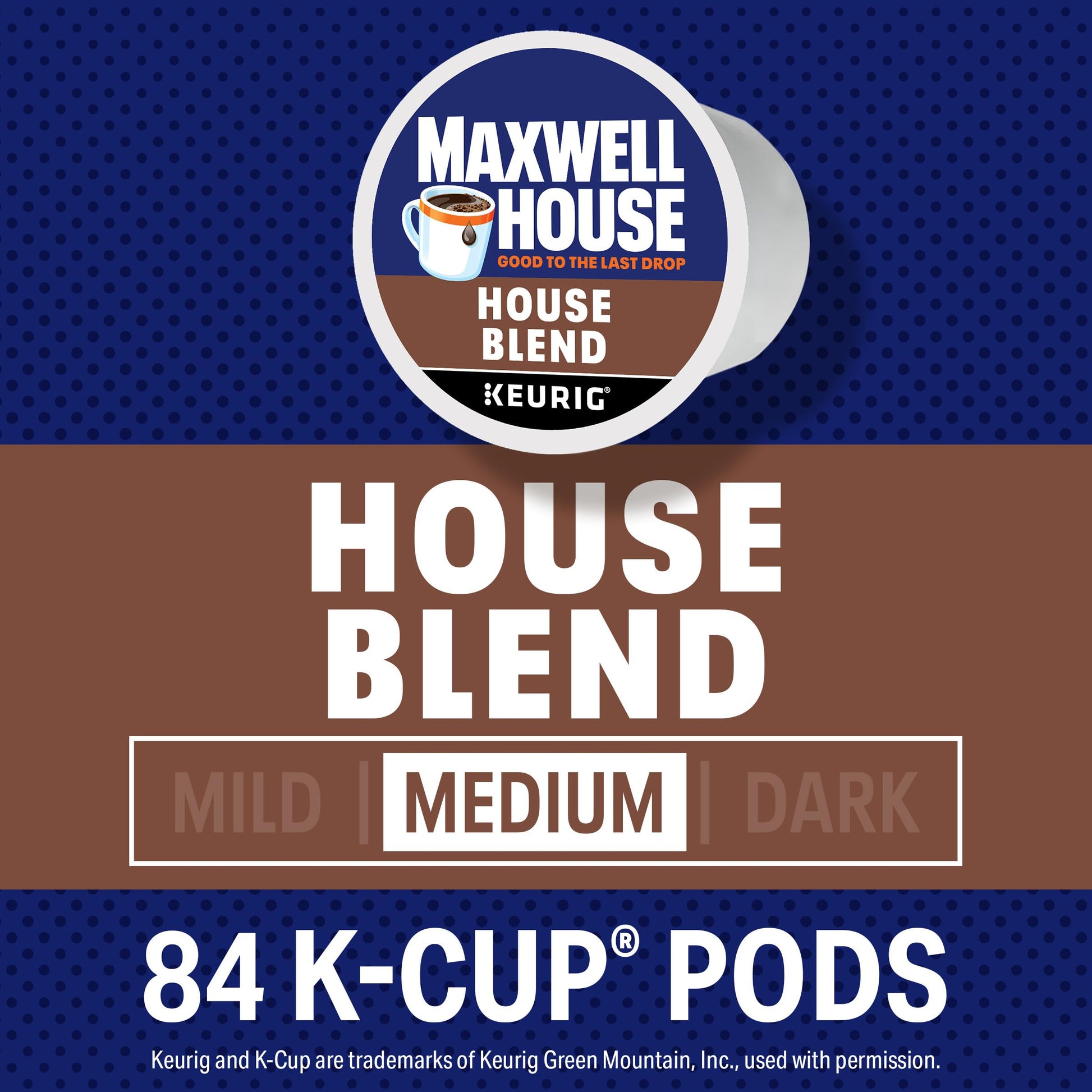 Maxwell House House Blend Medium Roast K-Cup Coffee Pods (84 ct Box)-UPStoxs