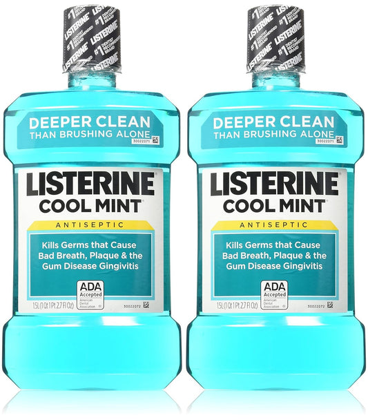 Listerine Cool Mint Antiseptic Mouthwash, 50.7 fl. oz., 2 pk.