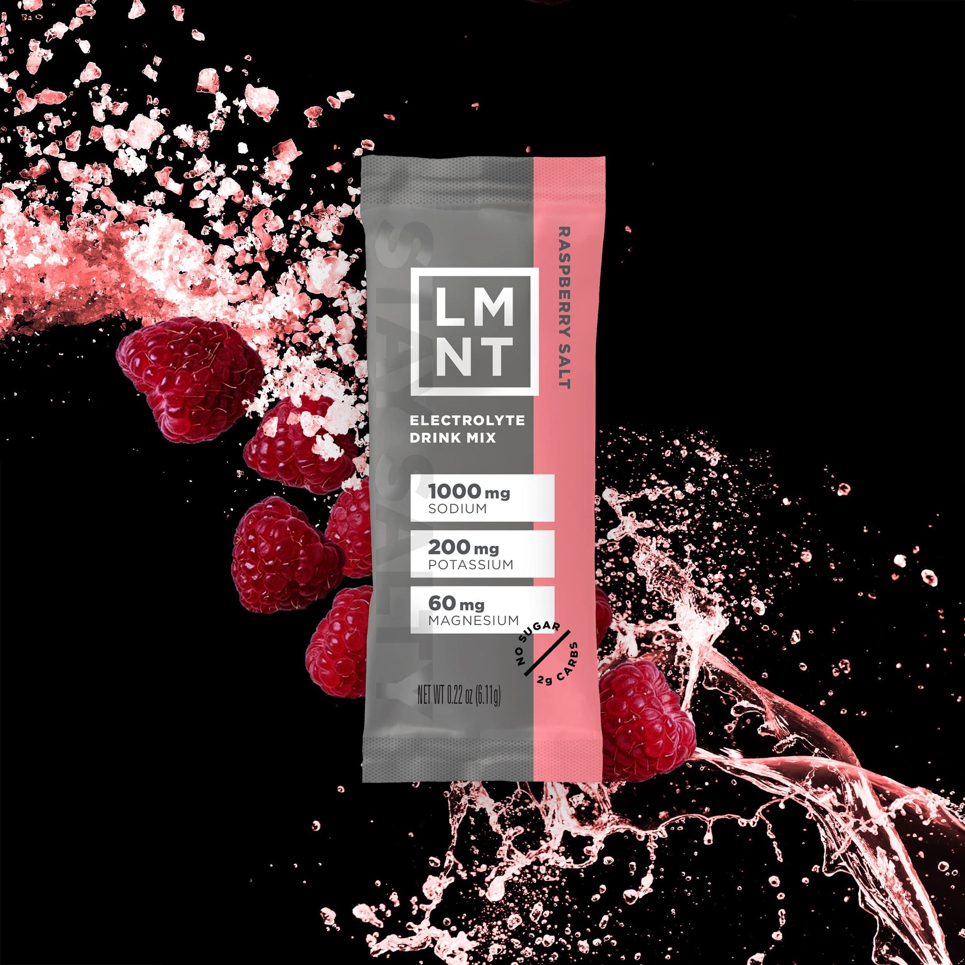 LMNT Zero Sugar Electrolytes - Raspberry Salt | Drink Mix | 30 Count-UPStoxs