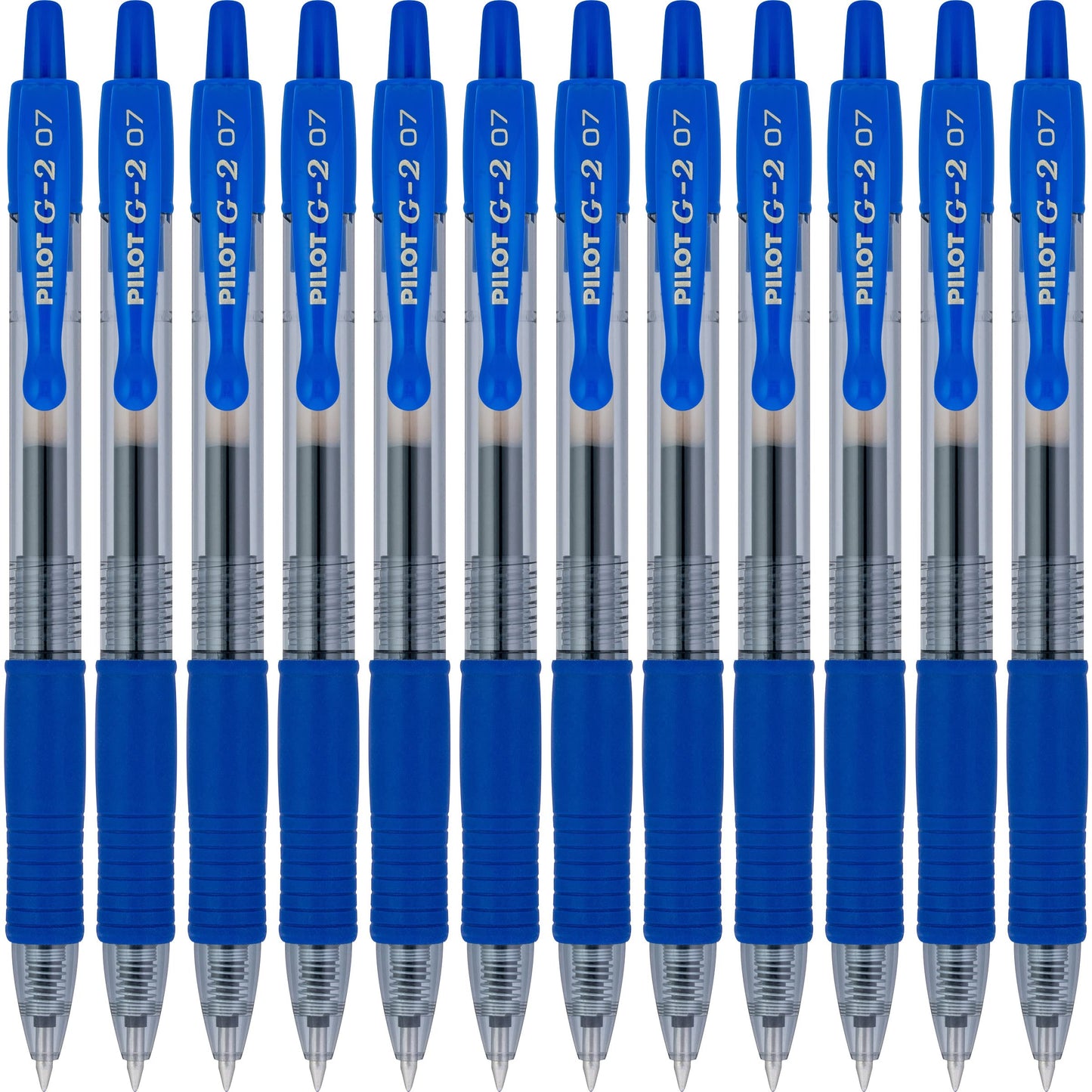 PILOT G2 Premium Refillable & Retractable Rolling Ball Gel Pens, Fine Point, Blue Ink, 12 Count (31021)-UPStoxs