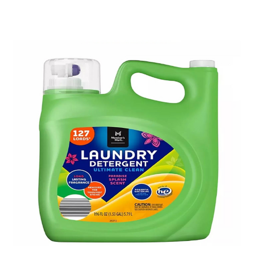 Member's Mark Ultimate Clean Liquid Laundry Detergent, Paradise Splash, 127 loads, 196 fl. oz.