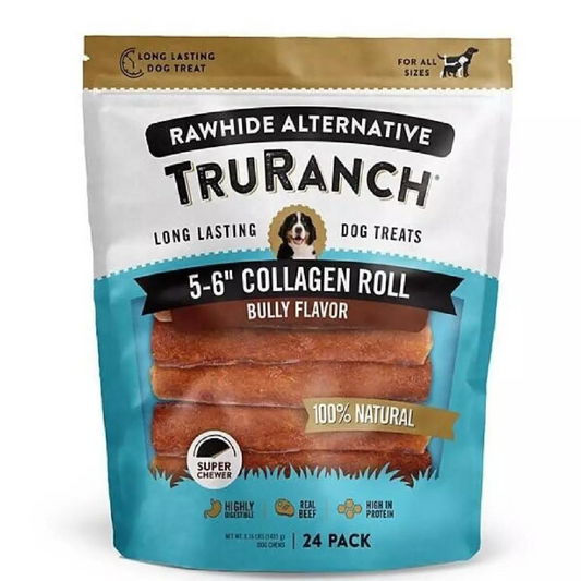 TruRanch Collagen 6" Bully Rolls, 24 ct