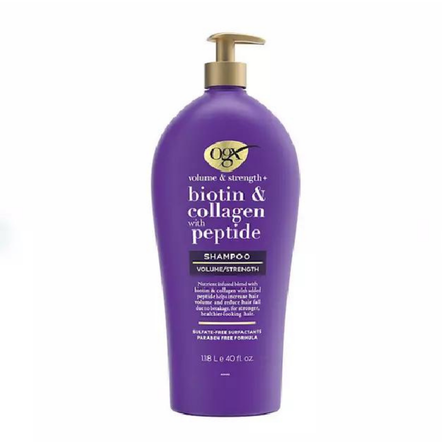 OGX Volume & Strength + Biotin & Collagen Shampoo, 40 fl. oz.