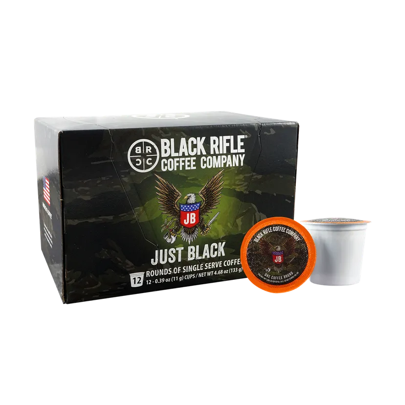 Black Rifle Coffee Company Just Black, Medium Roast K-Cup Coffee Pods 75 ct.-UPStoxs